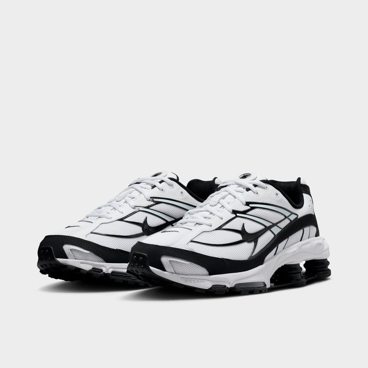 Men's Nike Shox Ride 2 Casual Shoes - White/White/Black/Black - view 2
