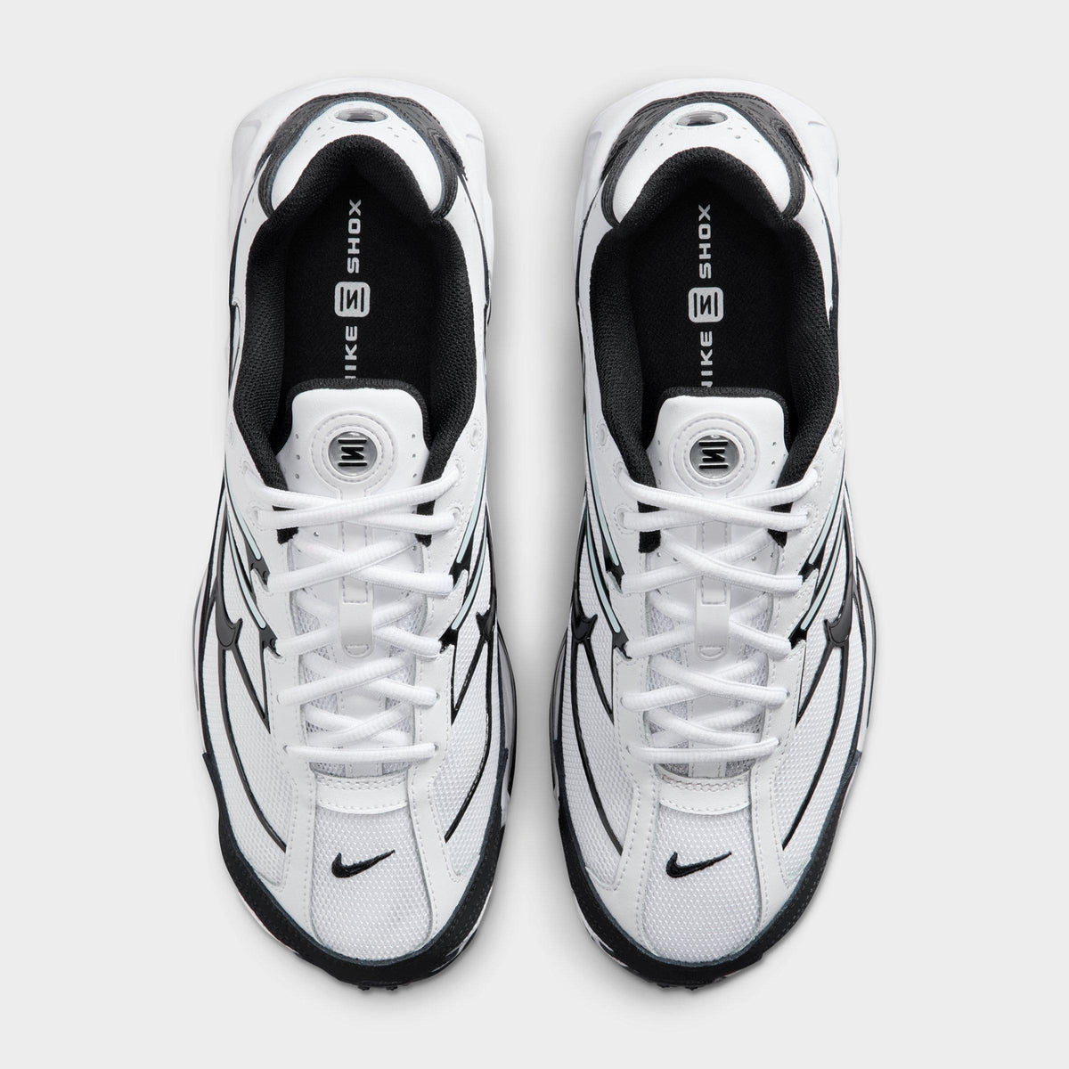 Men's Nike Shox Ride 2 Casual Shoes - White/White/Black/Black - view 5