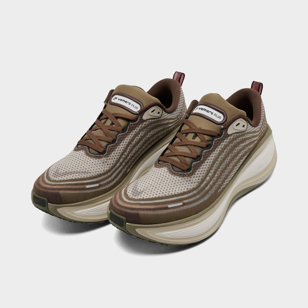 Men's Nike Vomero Plus QS Running Shoes - Off Noir/Phantom/Natural/Pecan - view 2