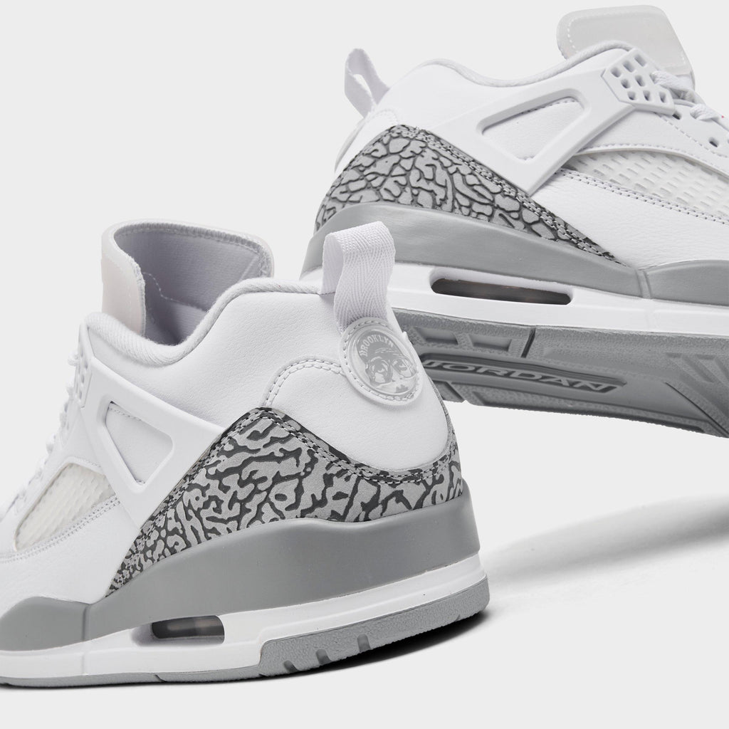 Men's Jordan Spizike Low Casual Shoes - White/Varsity Red/Cool Grey/Wolf Grey - view 3