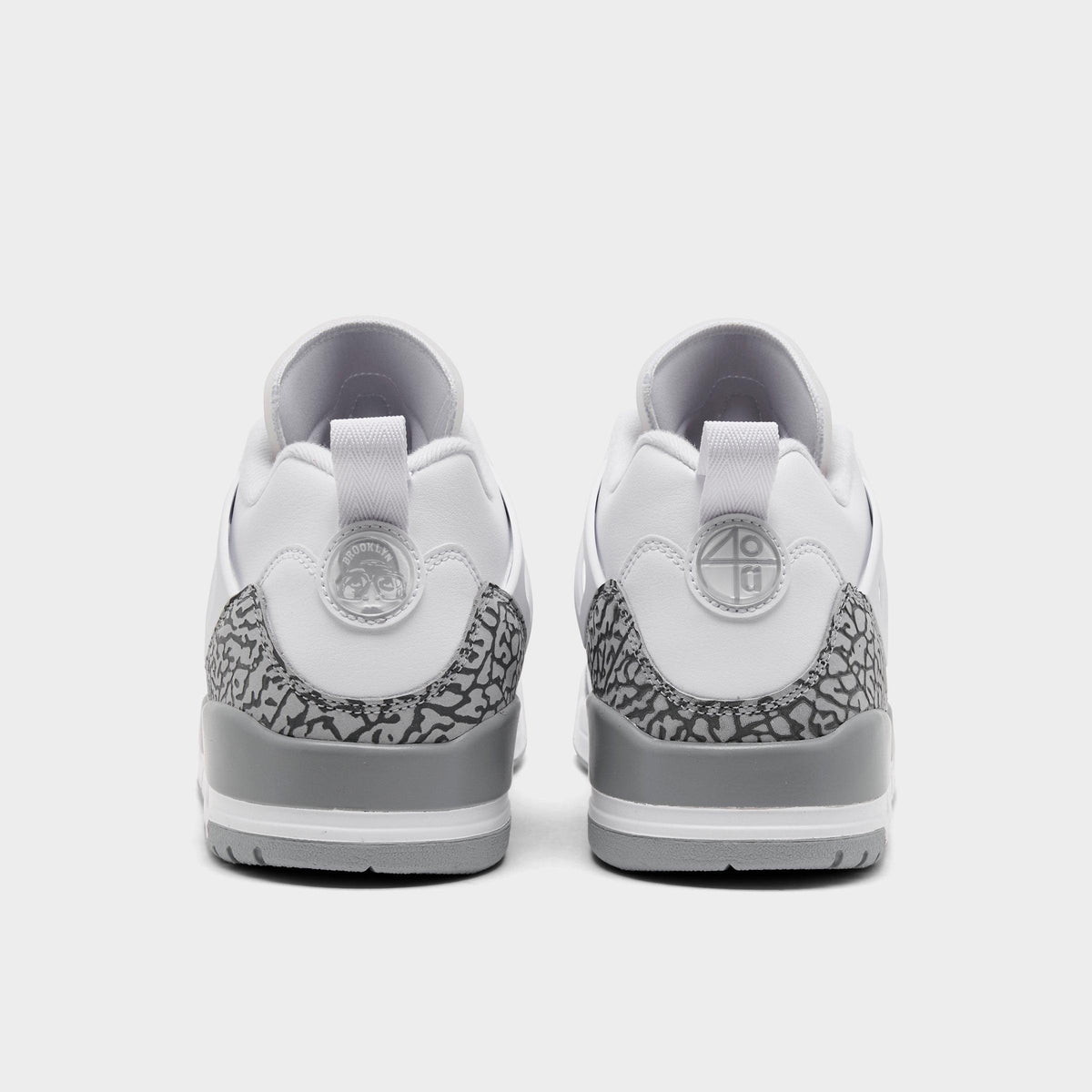 Men's Jordan Spizike Low Casual Shoes - White/Varsity Red/Cool Grey/Wolf Grey - view 4