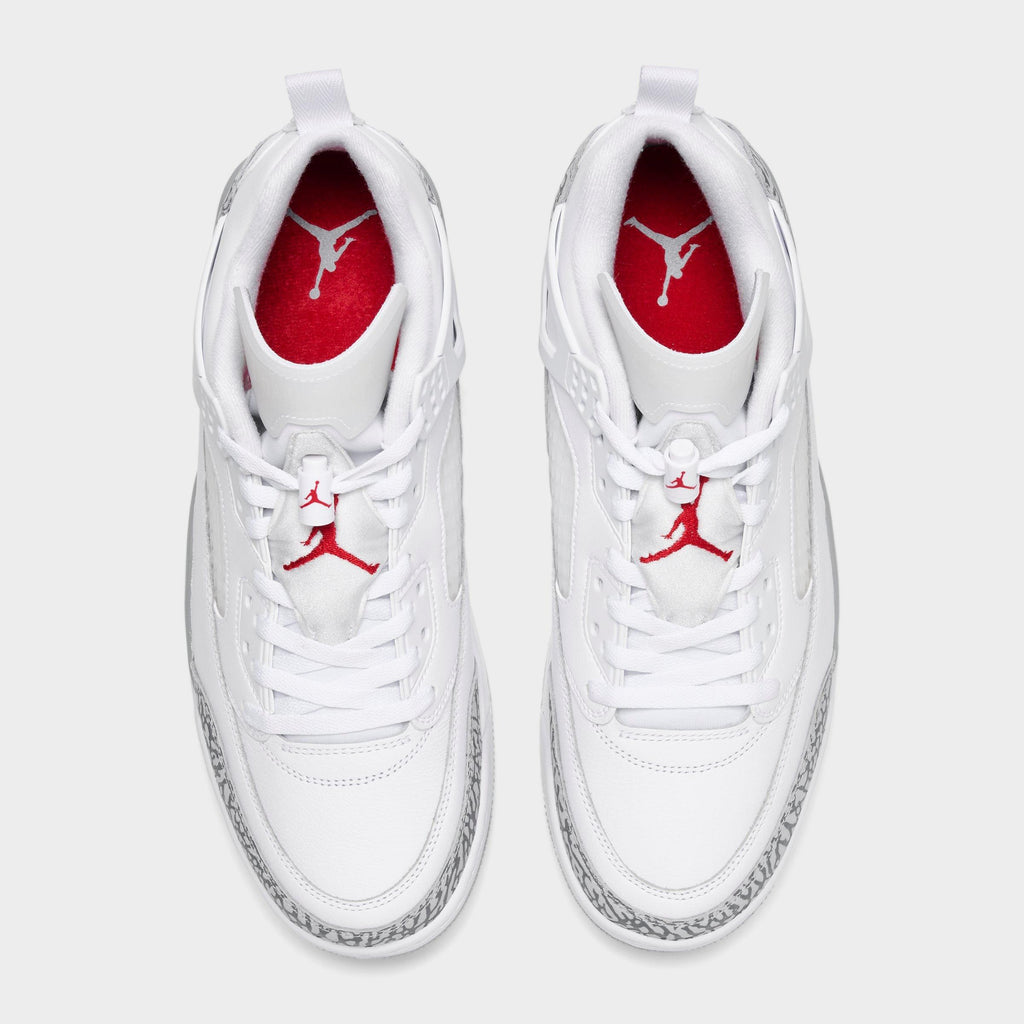 Men's Jordan Spizike Low Casual Shoes - White/Varsity Red/Cool Grey/Wolf Grey - view 5