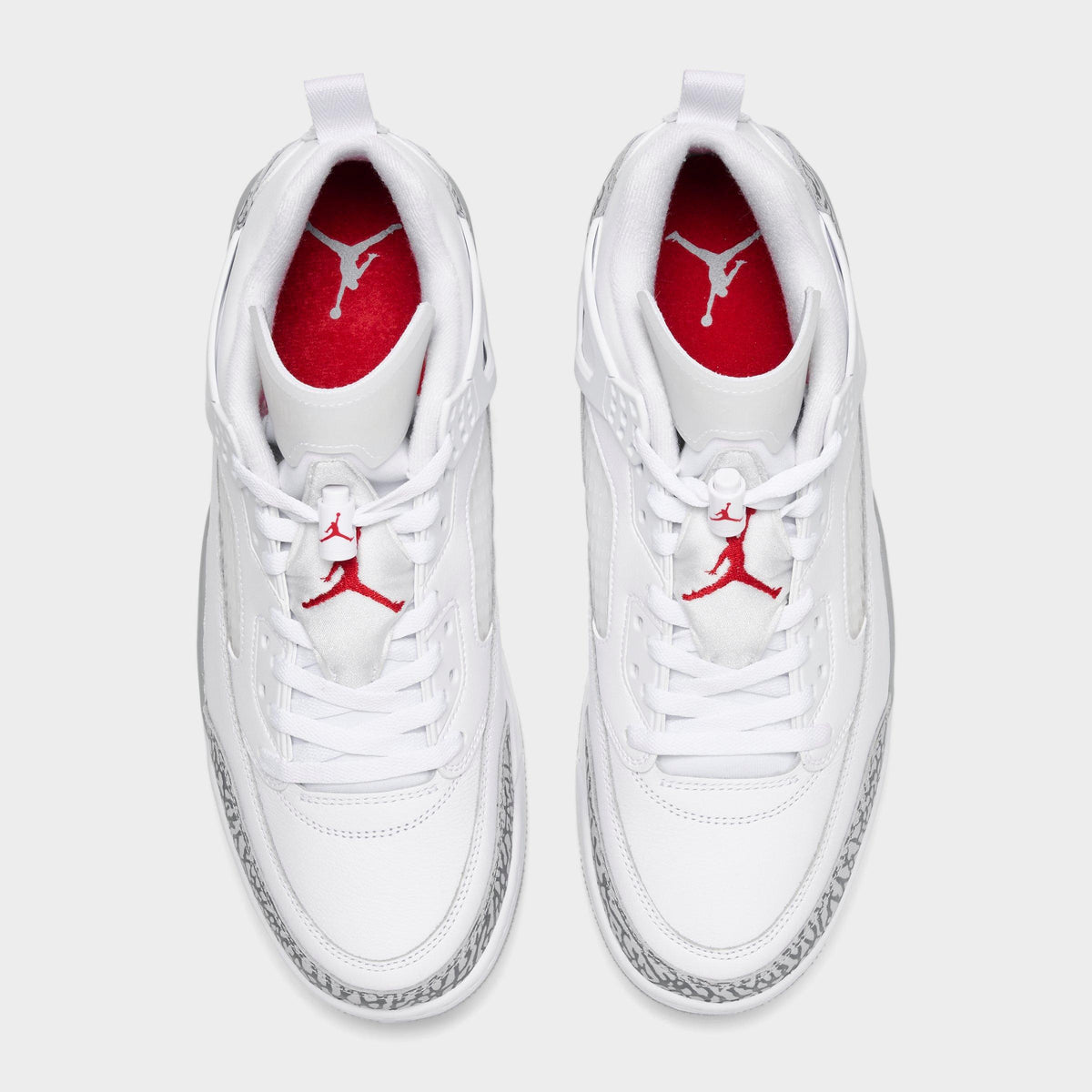 Men's Jordan Spizike Low Casual Shoes - White/Varsity Red/Cool Grey/Wolf Grey - view 5