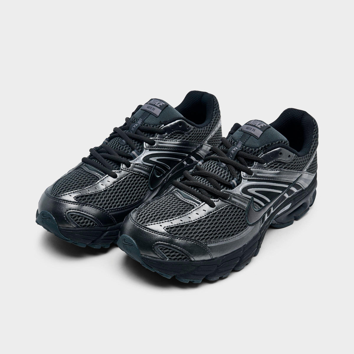 Men's Nike Air Max Moto 2K Casual Shoes - Black/Metallic Dark Grey/Dark Smoke Grey - view 2