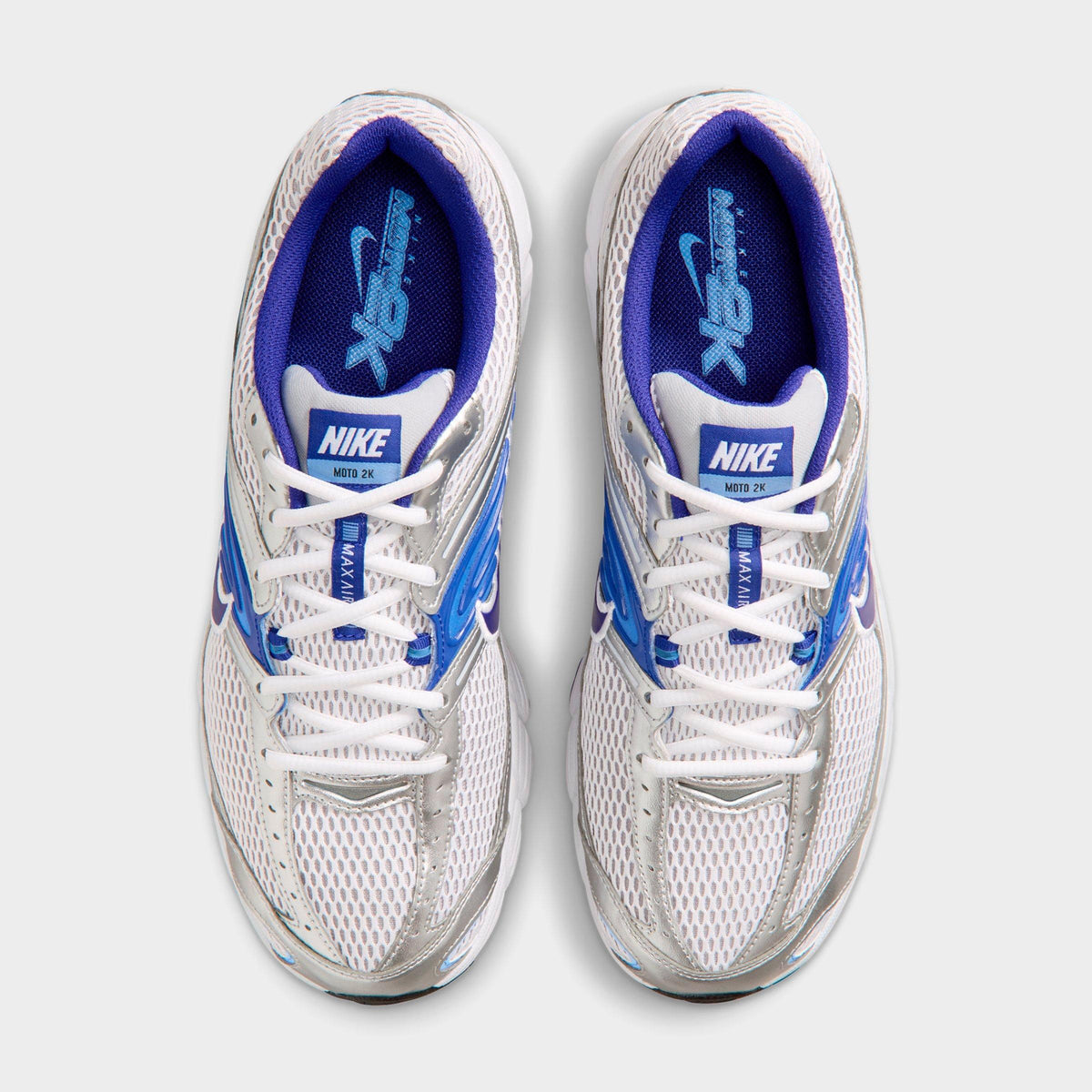 Men's Nike Air Max Moto 2K Casual Shoes - White/Wolf Grey/Royal Pulse/Concord - view 5