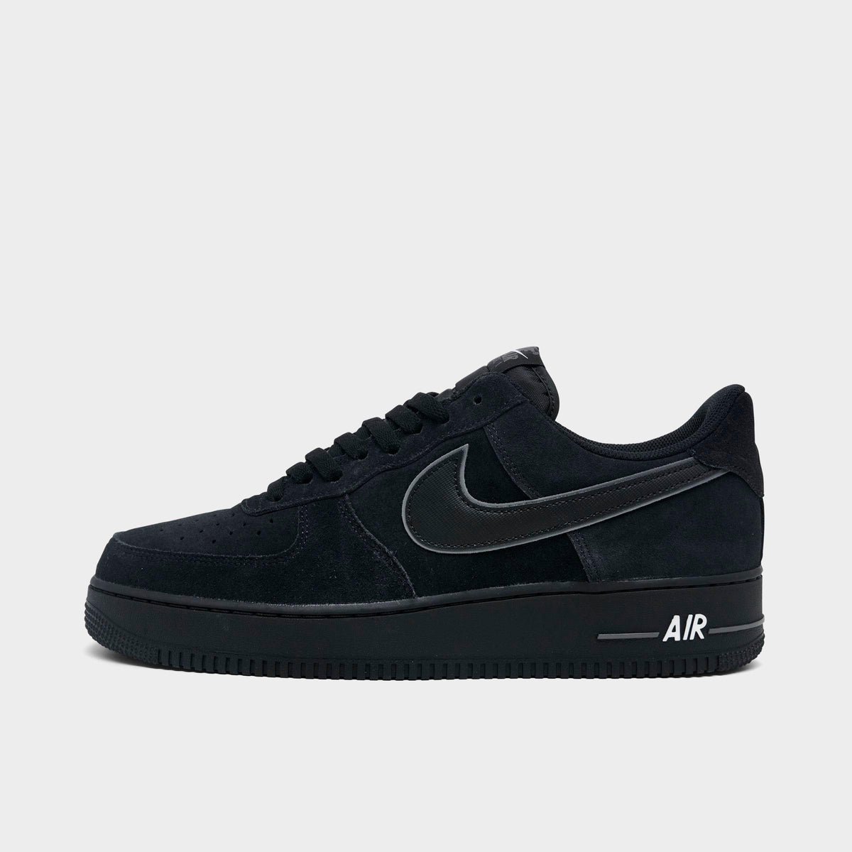 Men's Nike Air Force 1 '07 LV8 Casual Shoes - Black/Black/Iron Grey/White