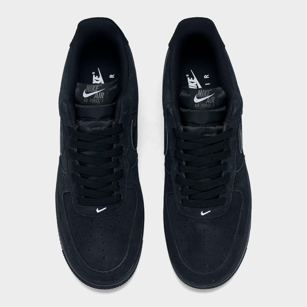 Men's Nike Air Force 1 '07 LV8 Casual Shoes - Black/Black/Iron Grey/White - view 5