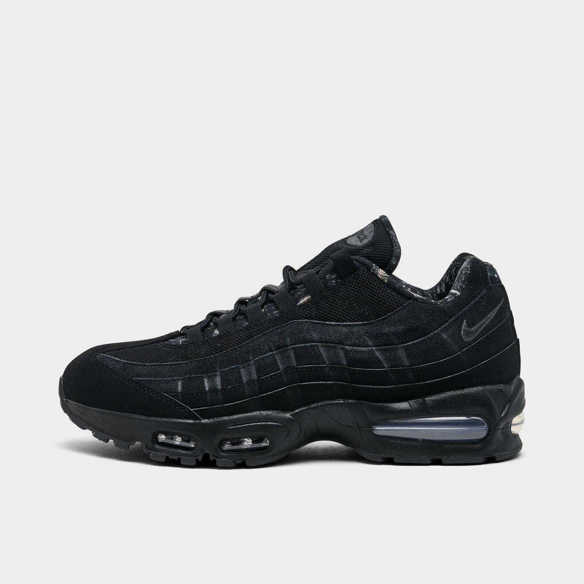 Men's Nike Air Max 95 Big Bubble Realtree Camo Casual Shoes - Black/Dark Smoke Grey/Metallic Cool Grey/Black