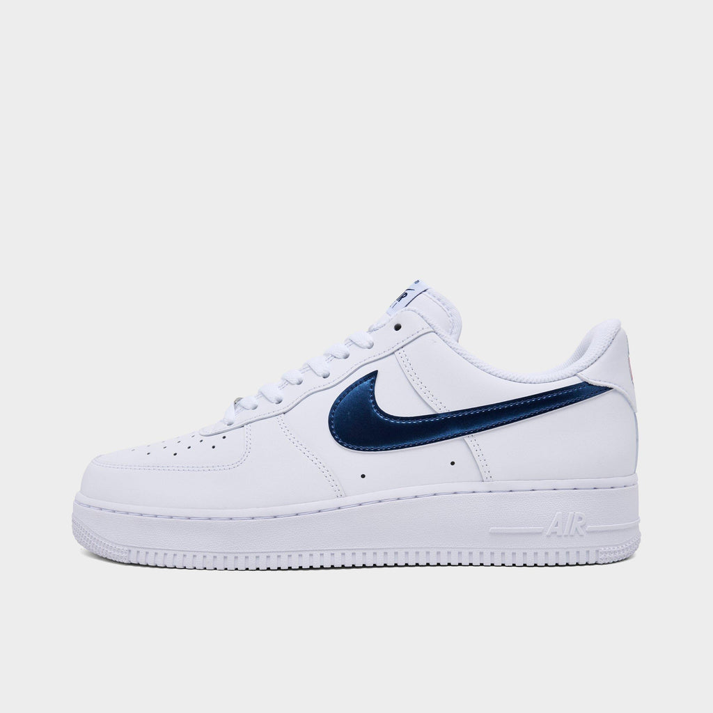 Men's Nike Air Force 1 '07 LV8 SE Team USA Casual Shoes - White/Midnight Navy/University Red
