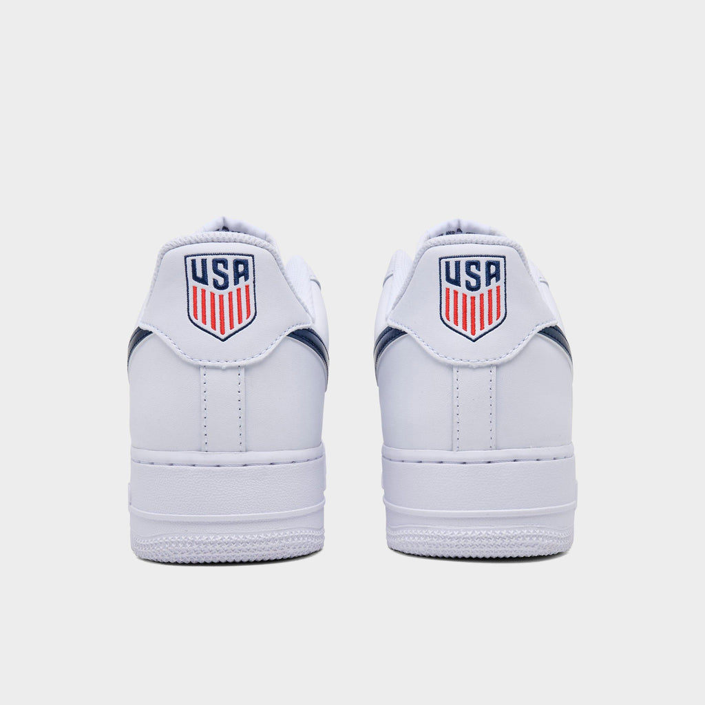 Men's Nike Air Force 1 '07 LV8 SE Team USA Casual Shoes - White/Midnight Navy/University Red - view 4