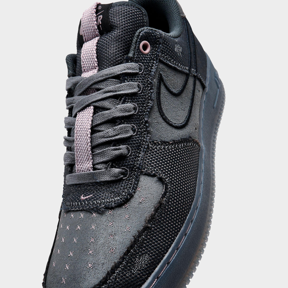Men's Nike Air Force 1 Low SE Casual Shoes - Anthracite/Iron Grey/Light Violet Ore/Black - view 3