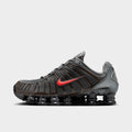 Men's Nike Shox TL Casual Shoes - Smoke Grey/Medium Ash/Anthracite/Bright Crimson