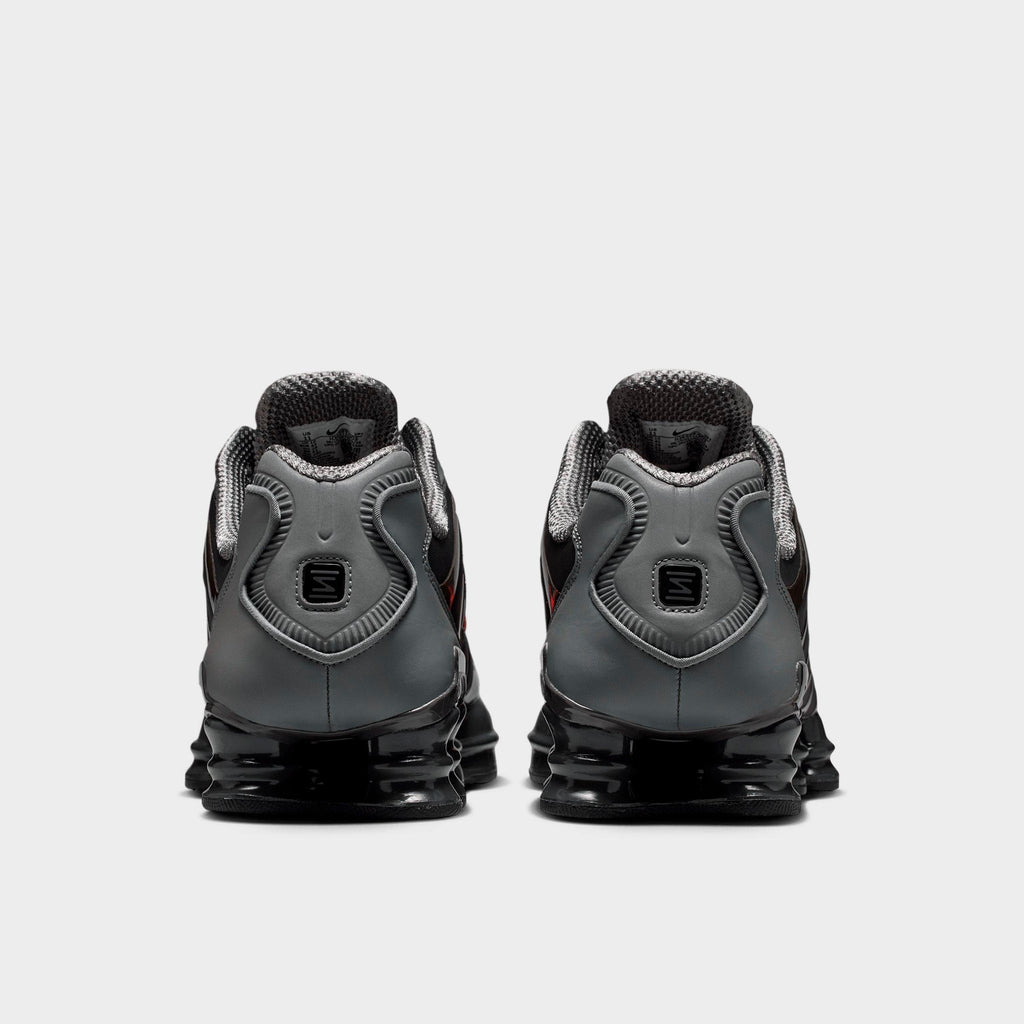 Men's Nike Shox TL Casual Shoes - Smoke Grey/Medium Ash/Anthracite/Bright Crimson - view 4