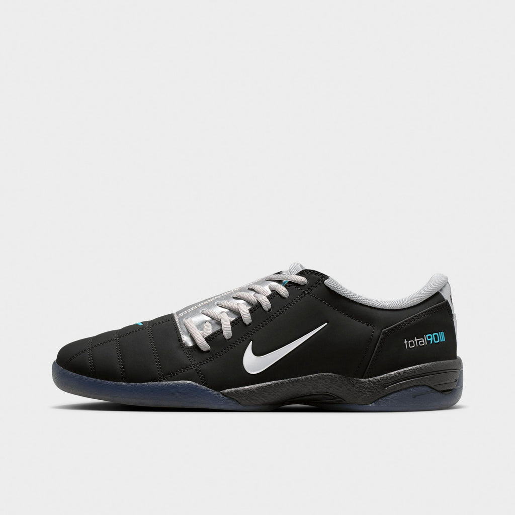 Men's Nike Total 90 Casual Shoes - Black/Gamma Blue/Metallic Silver