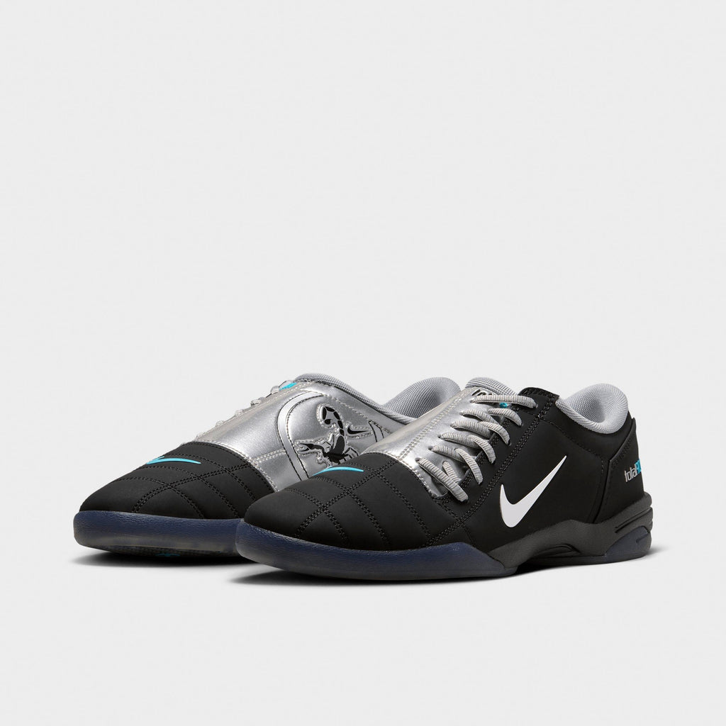 Men's Nike Total 90 Casual Shoes - Black/Gamma Blue/Metallic Silver - view 2