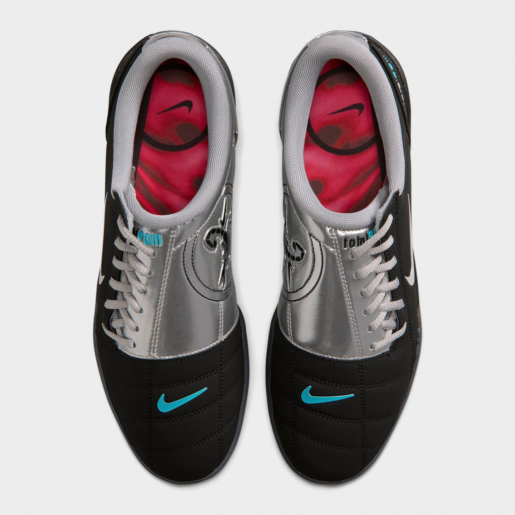 Men's Nike Total 90 Casual Shoes - Black/Gamma Blue/Metallic Silver - view 5