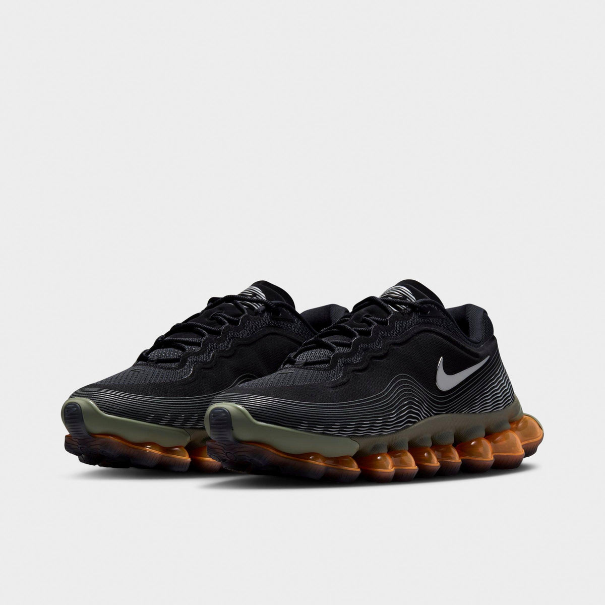 Men's Nike Air Liquid Max Casual Shoes - Black/Light Army/Pure Platinum/Metallic Silver - view 2