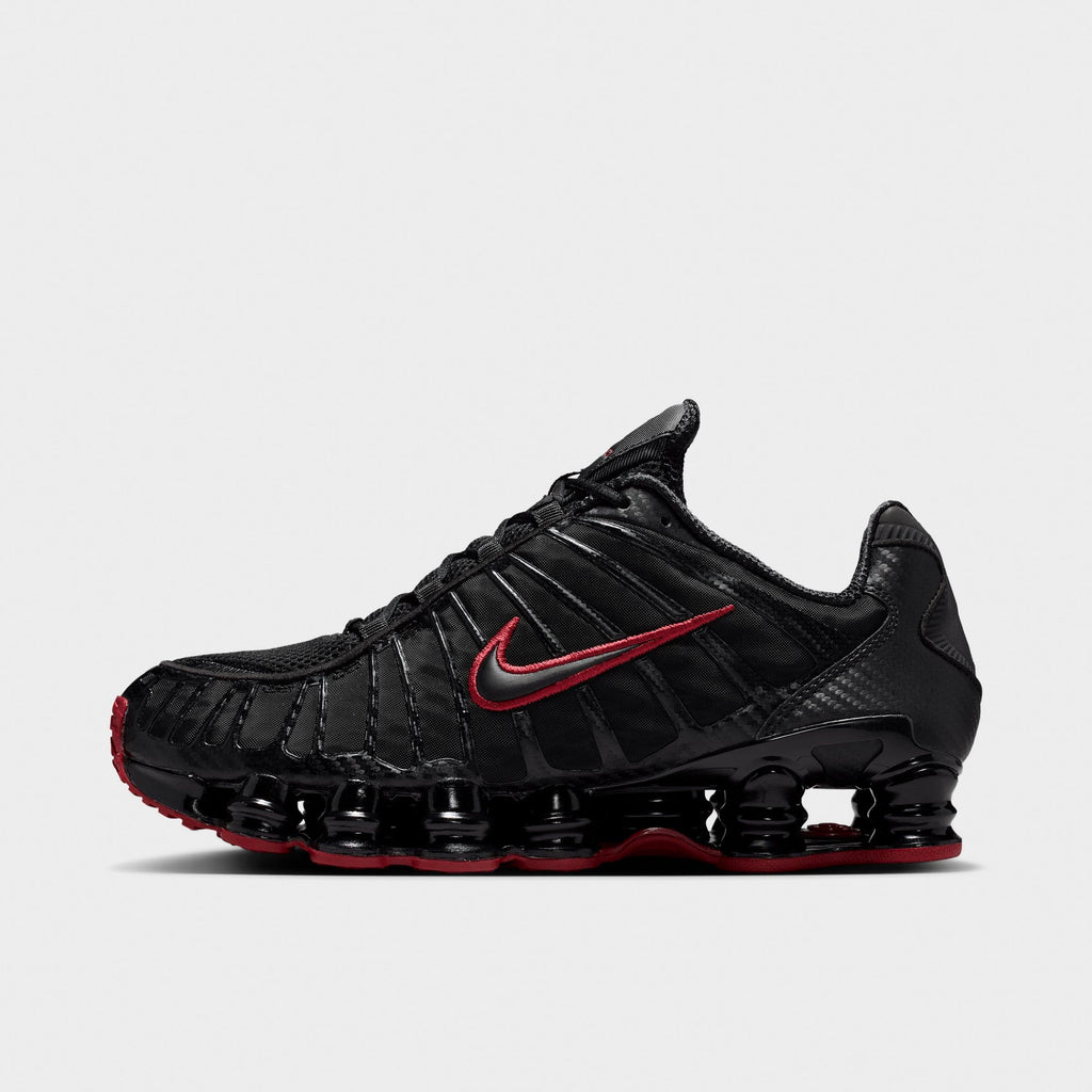 Men's Nike Shox TL Casual Shoes - Black/Tough Red/Black