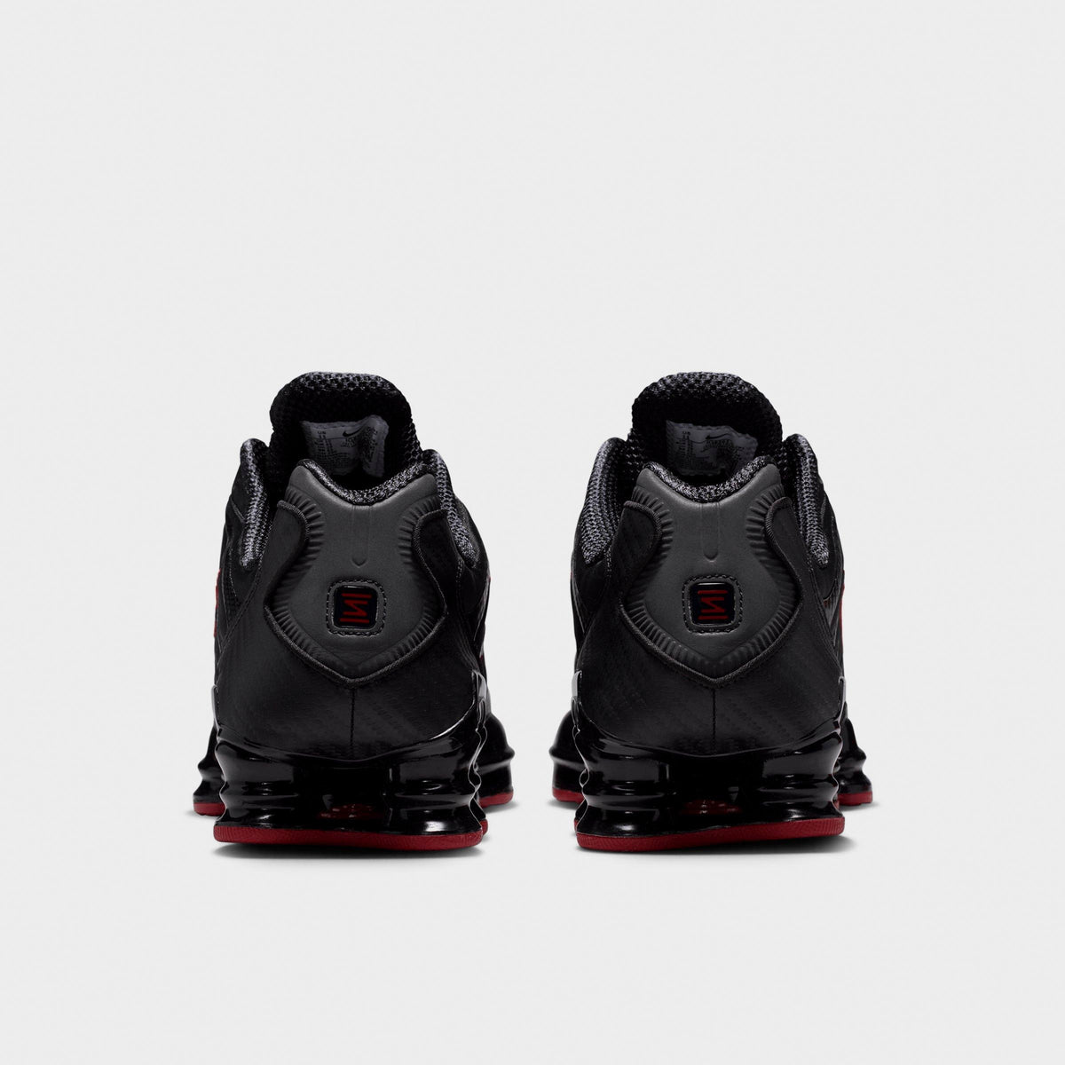 Men's Nike Shox TL Casual Shoes - Black/Tough Red/Black - view 4