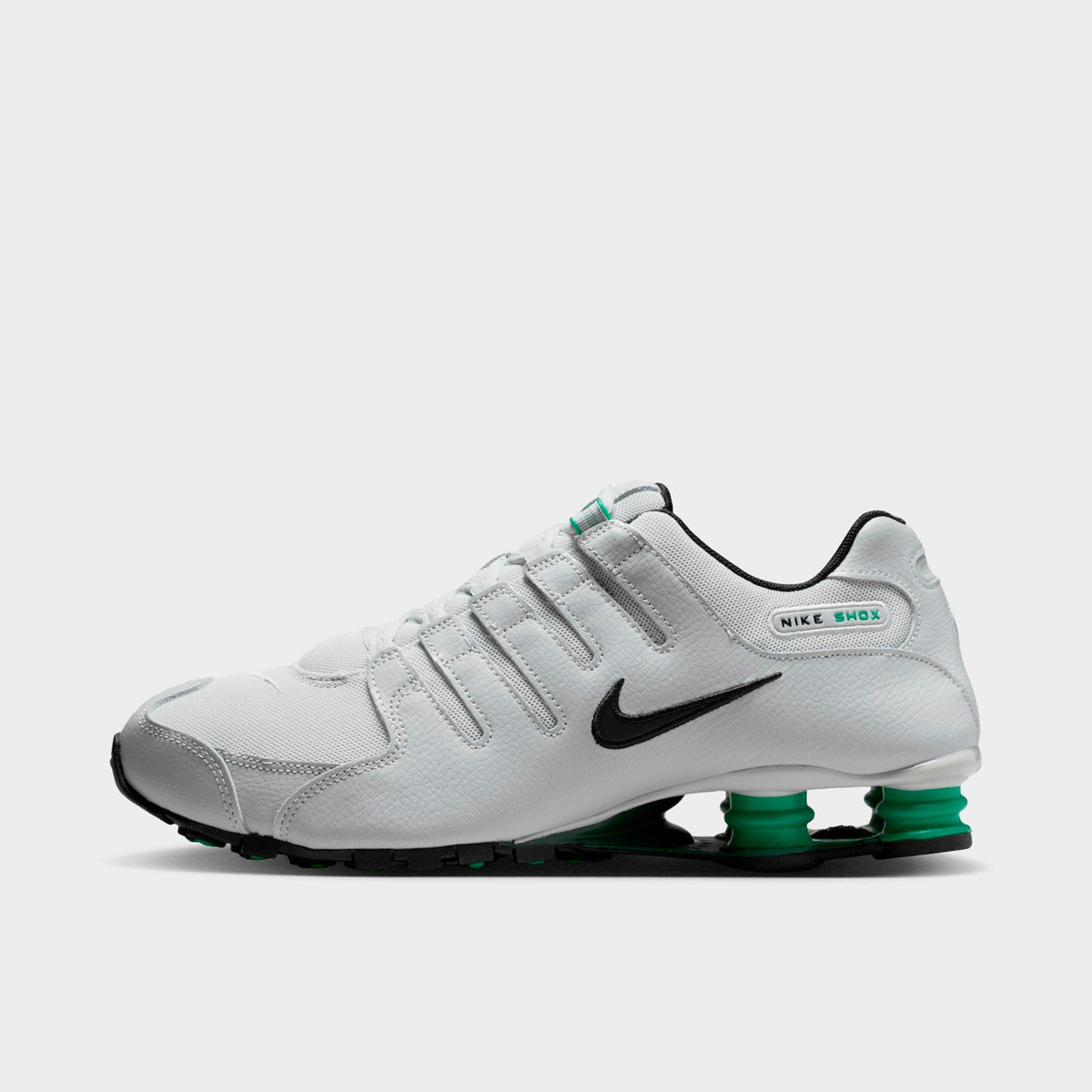 Men's Nike Shox NZ Casual Shoes - Grey Fog/Stadium Green/Fir/Black