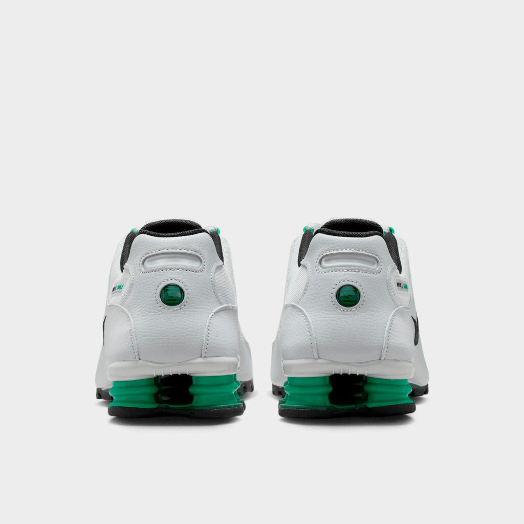 Men's Nike Shox NZ Casual Shoes - Grey Fog/Stadium Green/Fir/Black - view 4