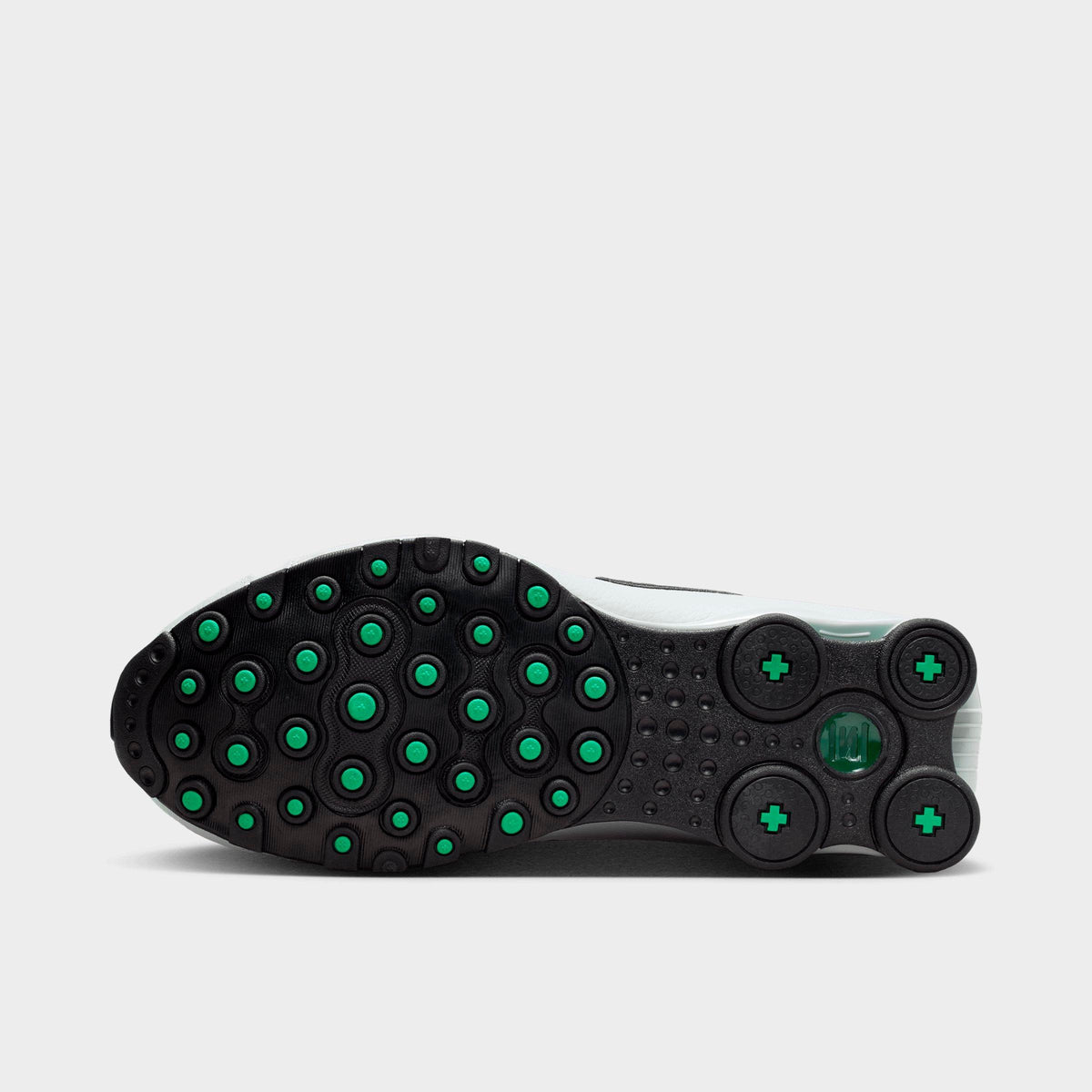 Men's Nike Shox NZ Casual Shoes - Grey Fog/Stadium Green/Fir/Black - view 6
