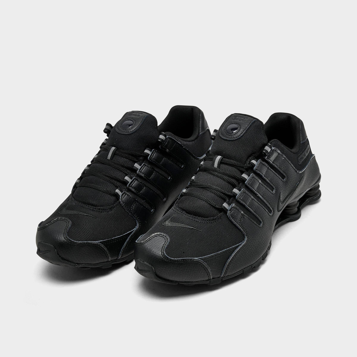 Men's Nike Shox NZ Casual Shoes - Black/Black/Black - view 2