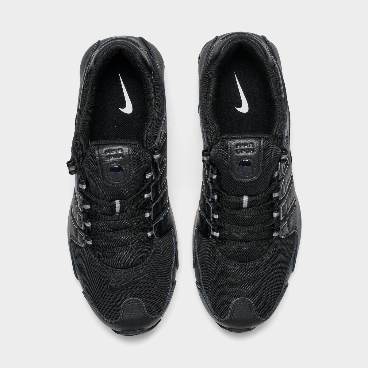 Men's Nike Shox NZ Casual Shoes - Black/Black/Black - view 5