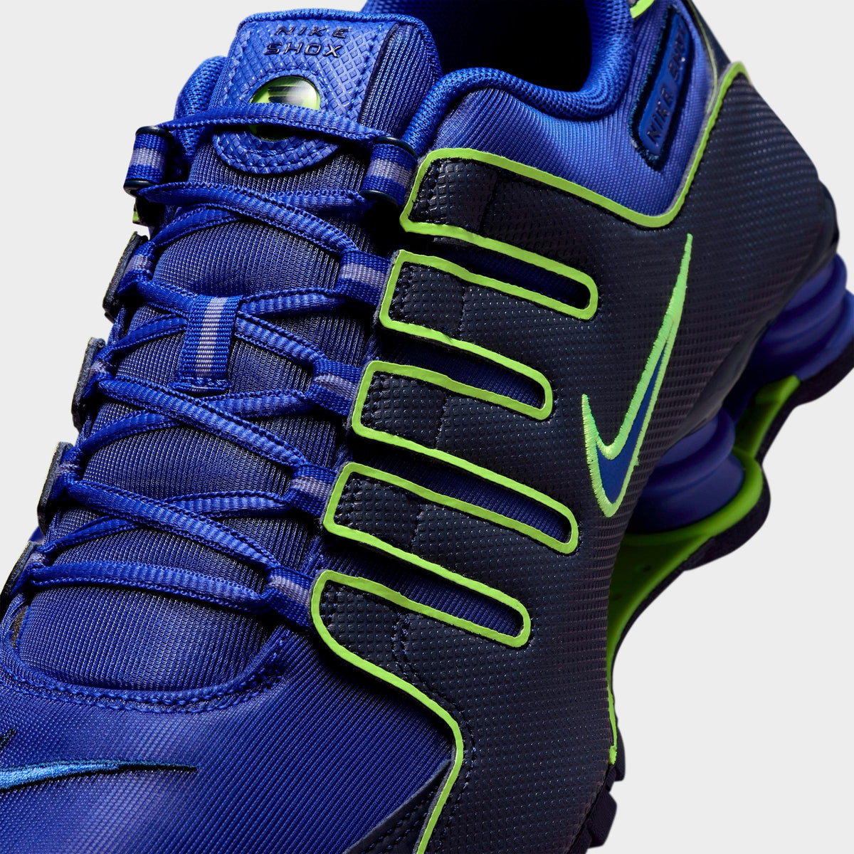 Men's Nike Shox NZ Casual Shoes - Lapis/Blue Void/Volt/Lapis - view 3