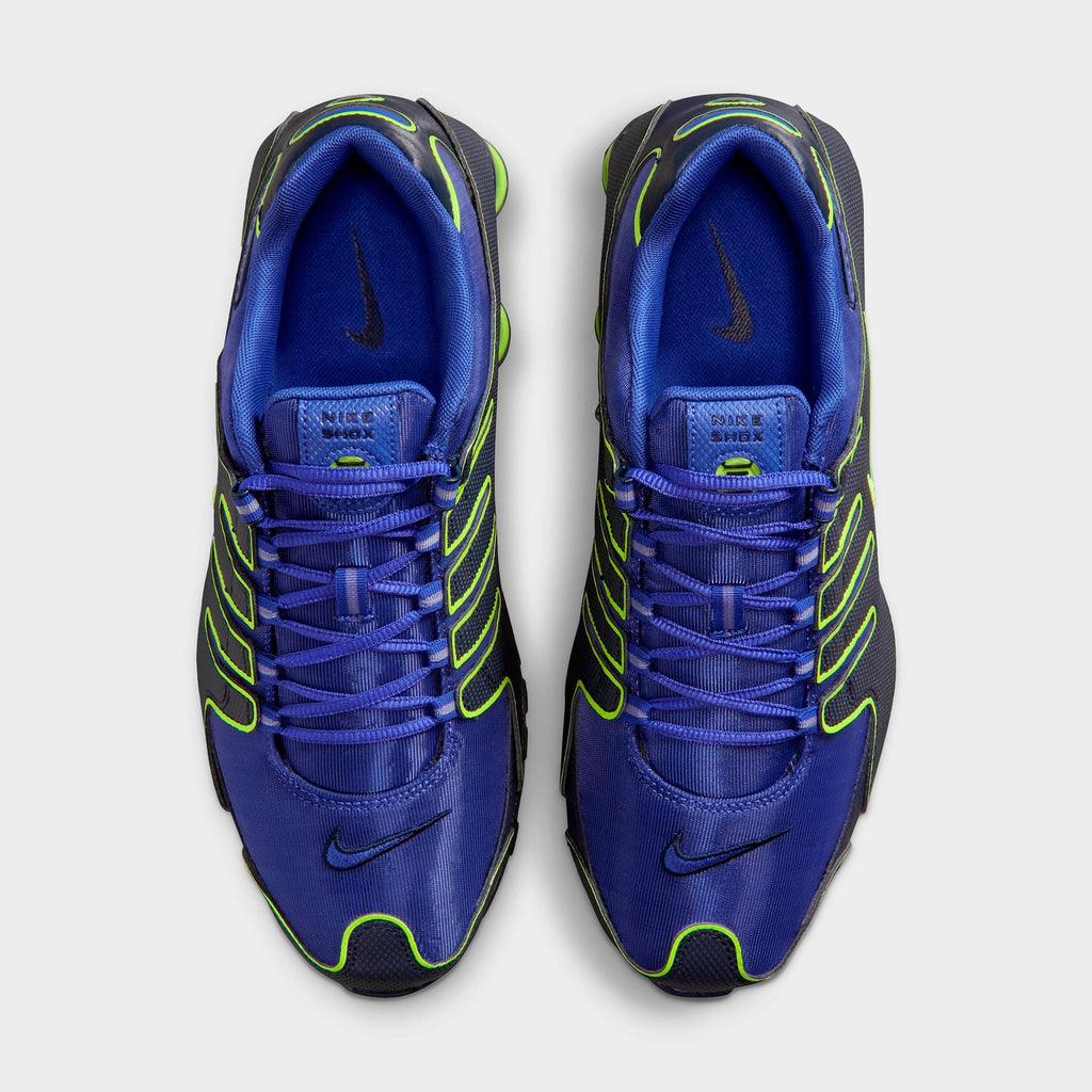 Men's Nike Shox NZ Casual Shoes - Lapis/Blue Void/Volt/Lapis - view 5
