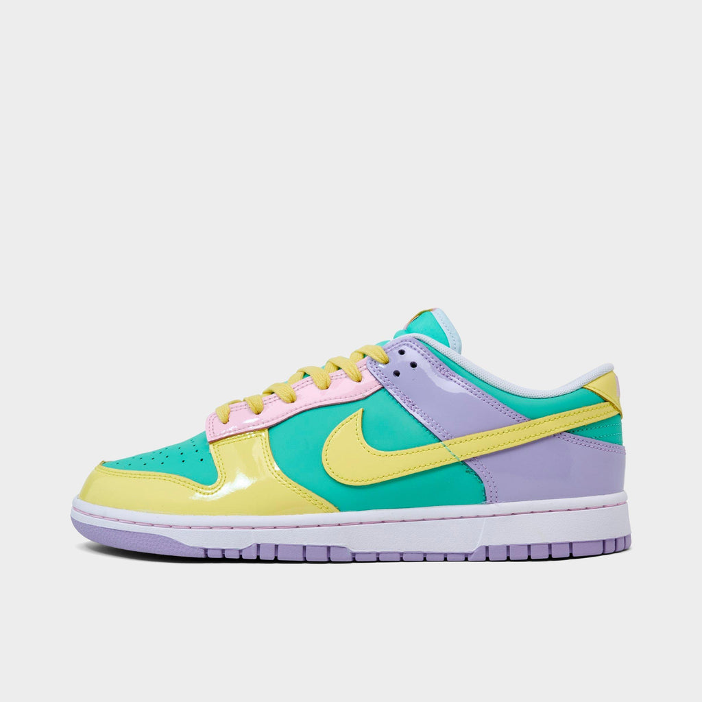 Men's Nike Dunk Low Retro SE Casual Shoes - Emerald Rise/Hydrangeas/White/Yellow Pulse