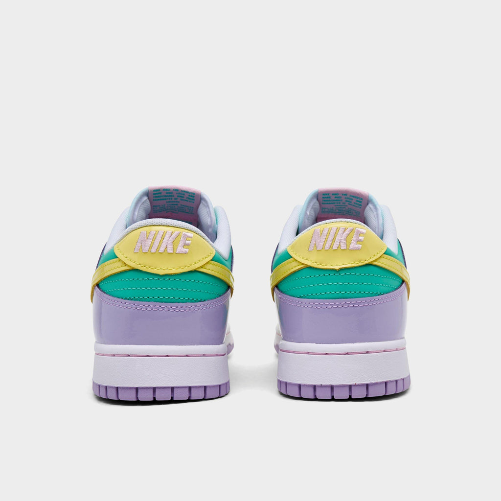 Men's Nike Dunk Low Retro SE Casual Shoes - Emerald Rise/Hydrangeas/White/Yellow Pulse - view 4