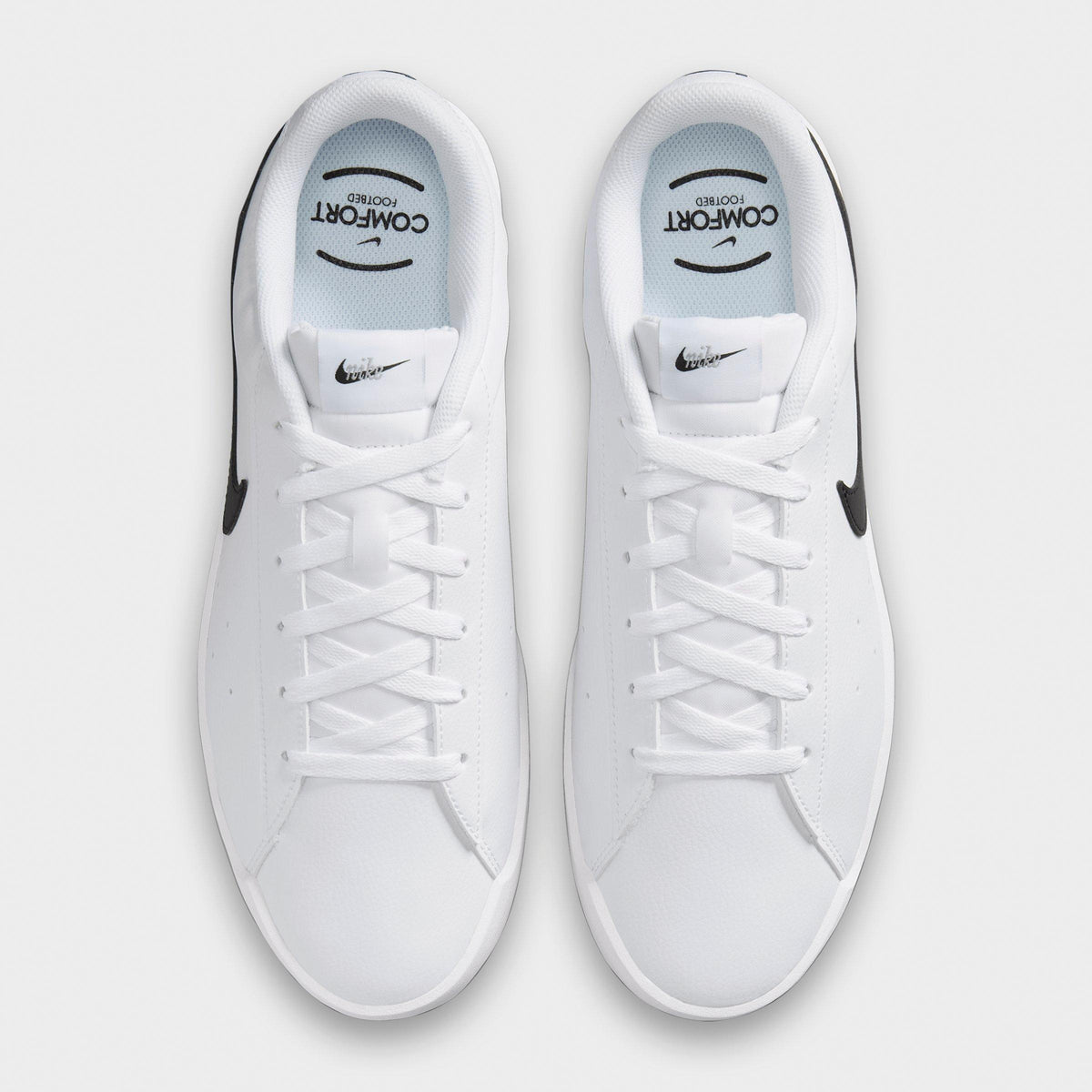 Men's Nike Court Heritage SL Casual Shoes - White/Black - view 5