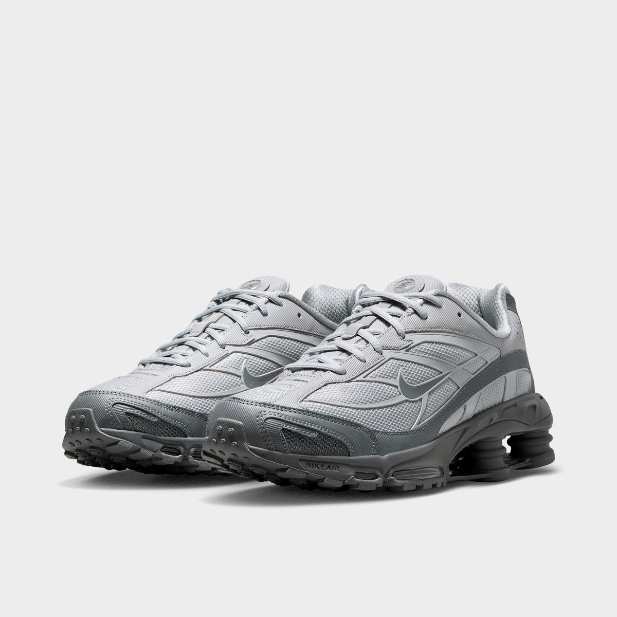 Men's Nike Shox Ride 2 Casual Shoes - Light Smoke Grey/Smoke Grey/Smoke Grey - view 2