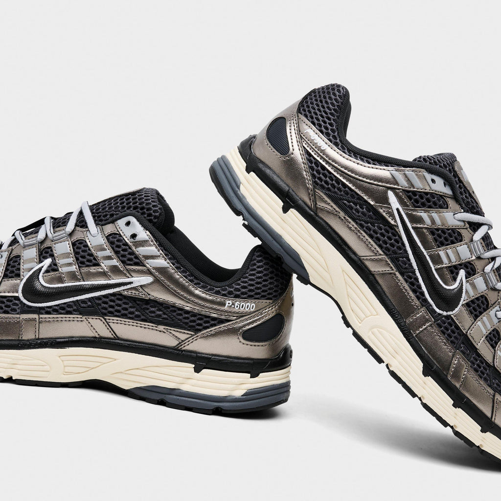 Men's Nike P-6000 SE Casual Shoes - Anthracite/Metallic Pewter/Smoke Grey/Black - view 3