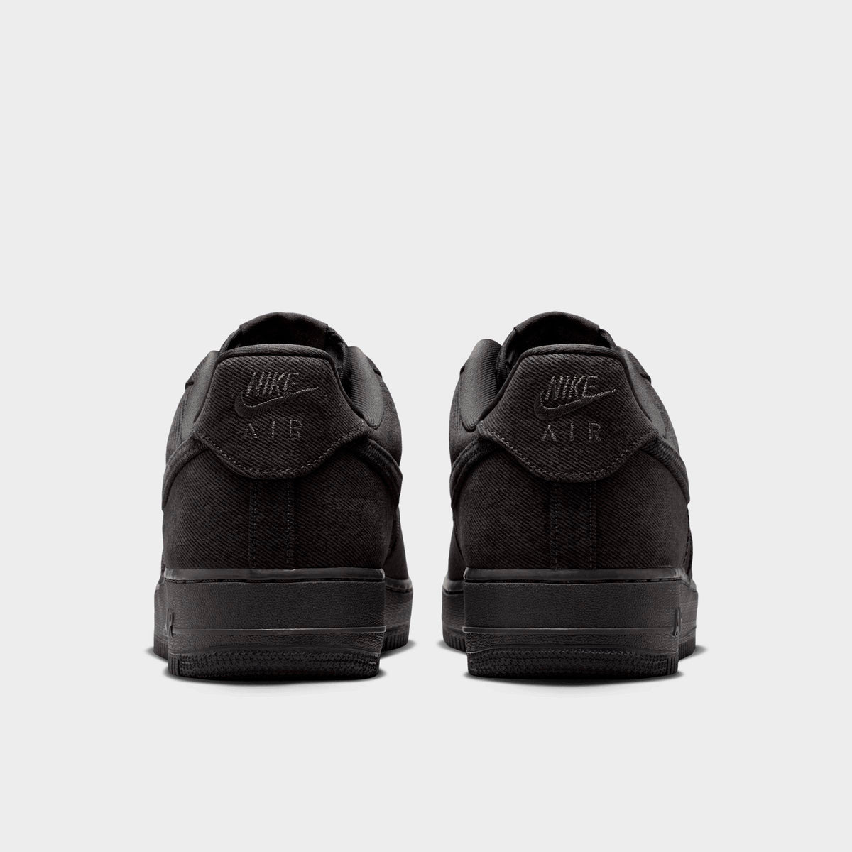 Men's Nike Air Force 1 '07 LV8 SE Denim Casual Shoes - Anthracite/Medium Ash/Metallic Silver/Anthracite - view 4