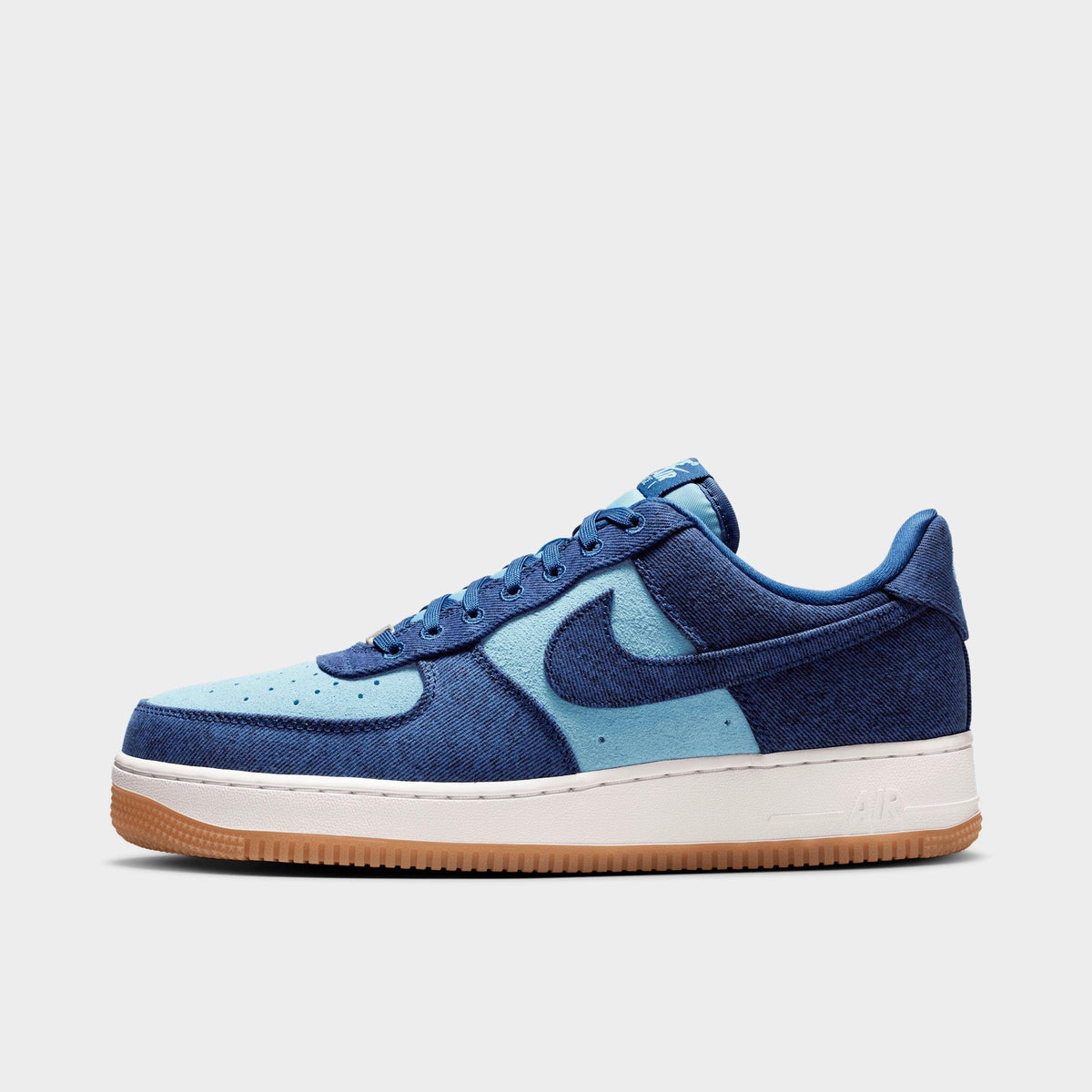 Men's Nike Air Force 1 '07 LV8 SE Canvas Casual Shoes - Navy/Worn Blue/Summit White/Navy