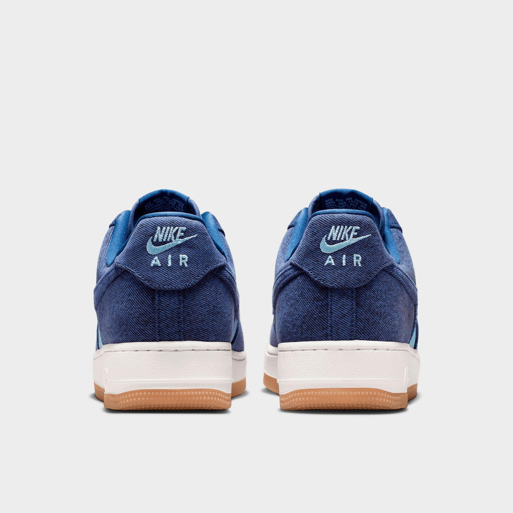 Men's Nike Air Force 1 '07 LV8 SE Canvas Casual Shoes - Navy/Worn Blue/Summit White/Navy - view 4