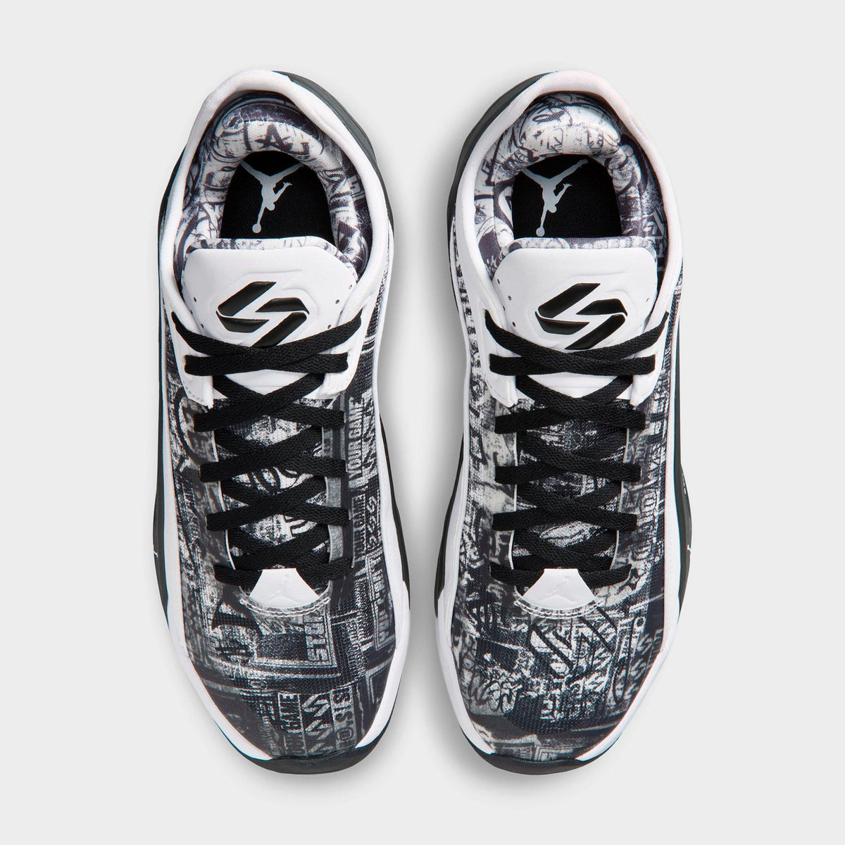 Men's Jordan Luka 5 Basketball Shoes - White/Black - view 5