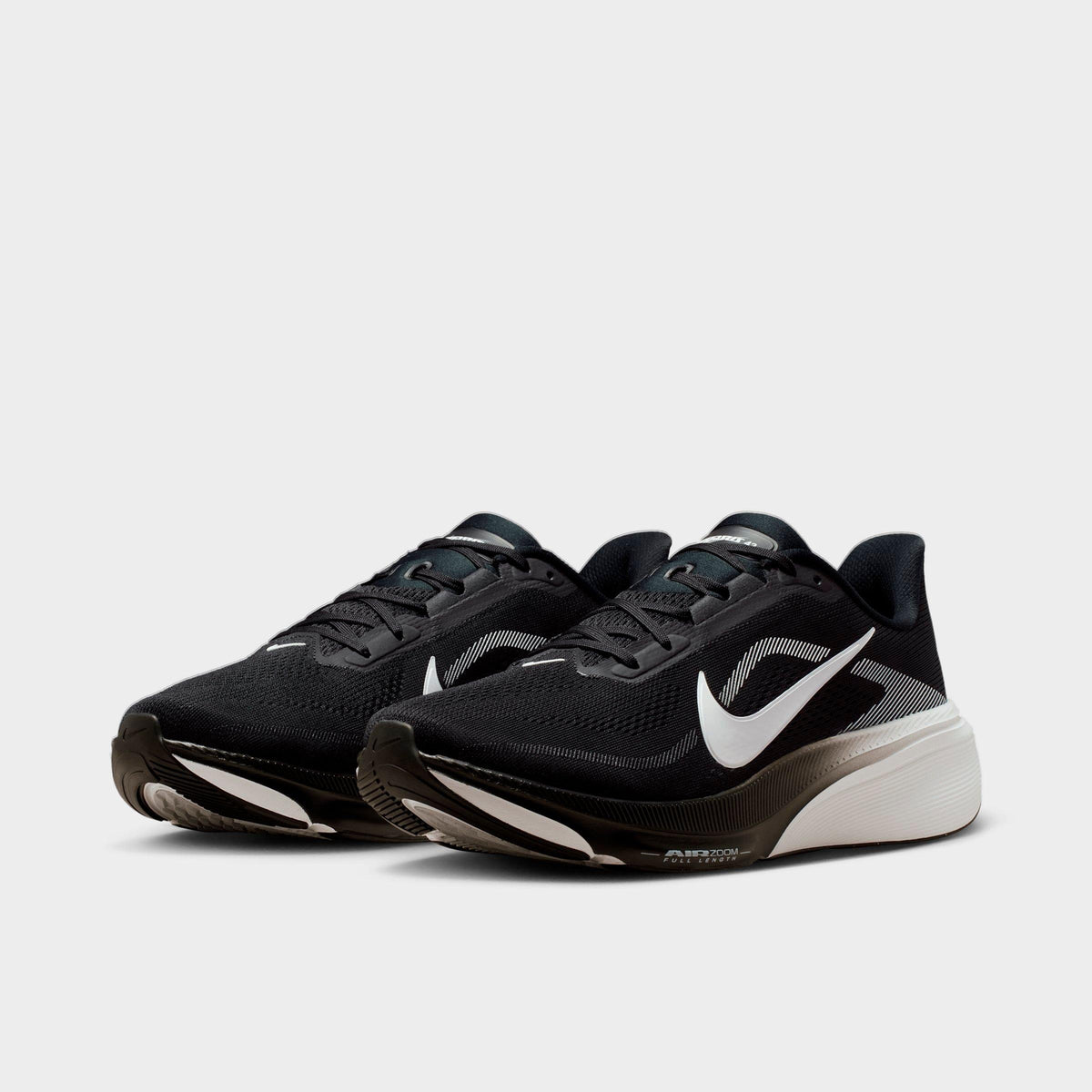 Men's Nike Pegasus 42 Running Shoes (Wide Width) - Black/Photon Dust/White - view 2
