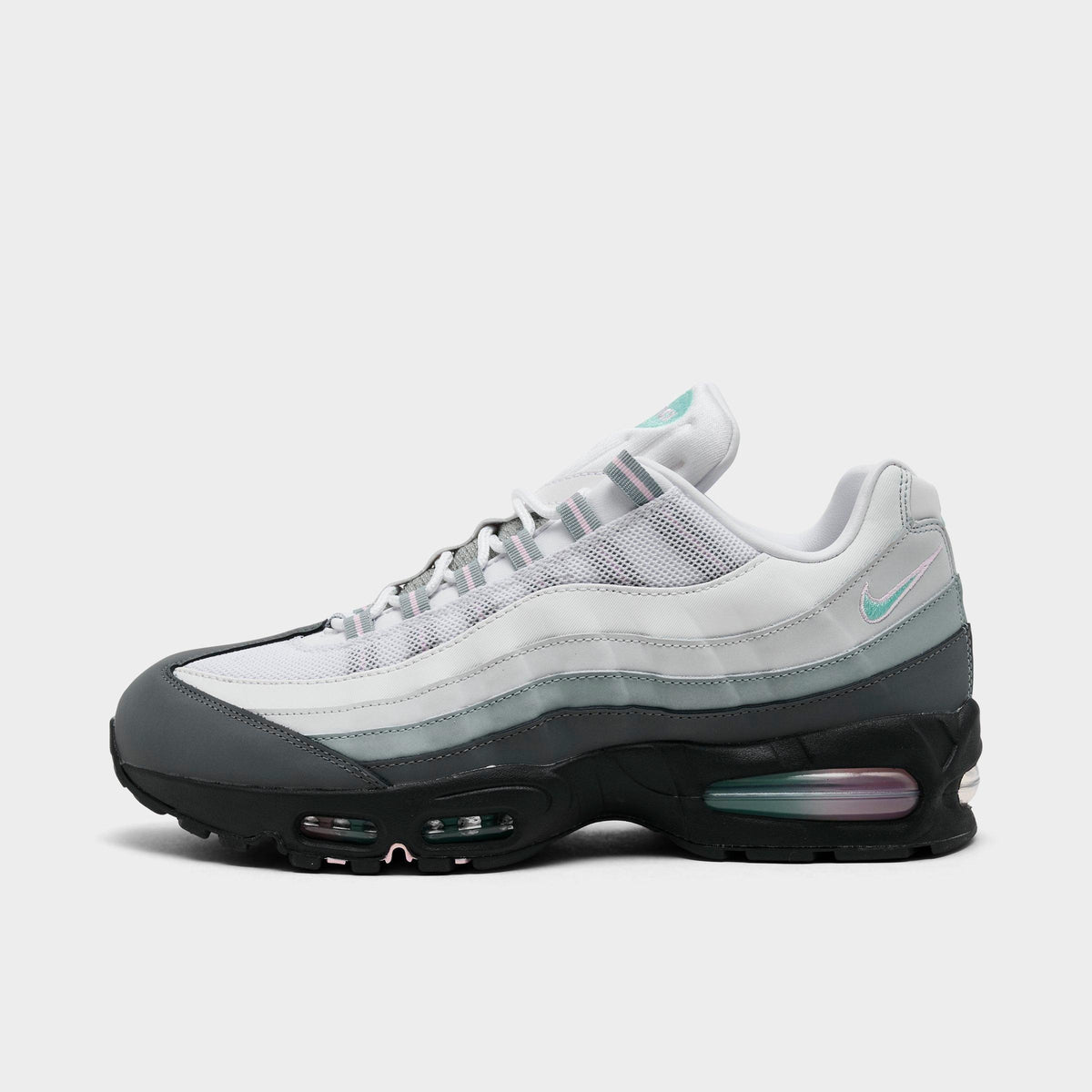 Men's Nike Air Max 95 Big Bubble Casual Shoes - Anthracite/Pink Foam/Hyper Turquoise/White/Smoke Grey/Light Pumice