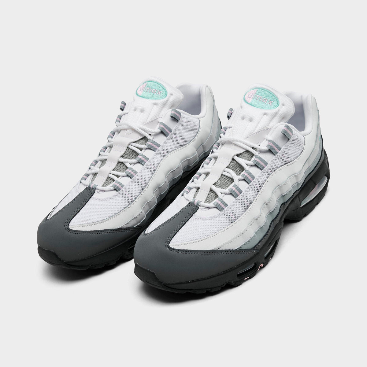 Men's Nike Air Max 95 Big Bubble Casual Shoes - Anthracite/Pink Foam/Hyper Turquoise/White/Smoke Grey/Light Pumice - view 2