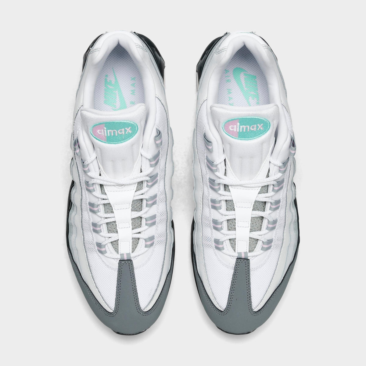 Men's Nike Air Max 95 Big Bubble Casual Shoes - Anthracite/Pink Foam/Hyper Turquoise/White/Smoke Grey/Light Pumice - view 5