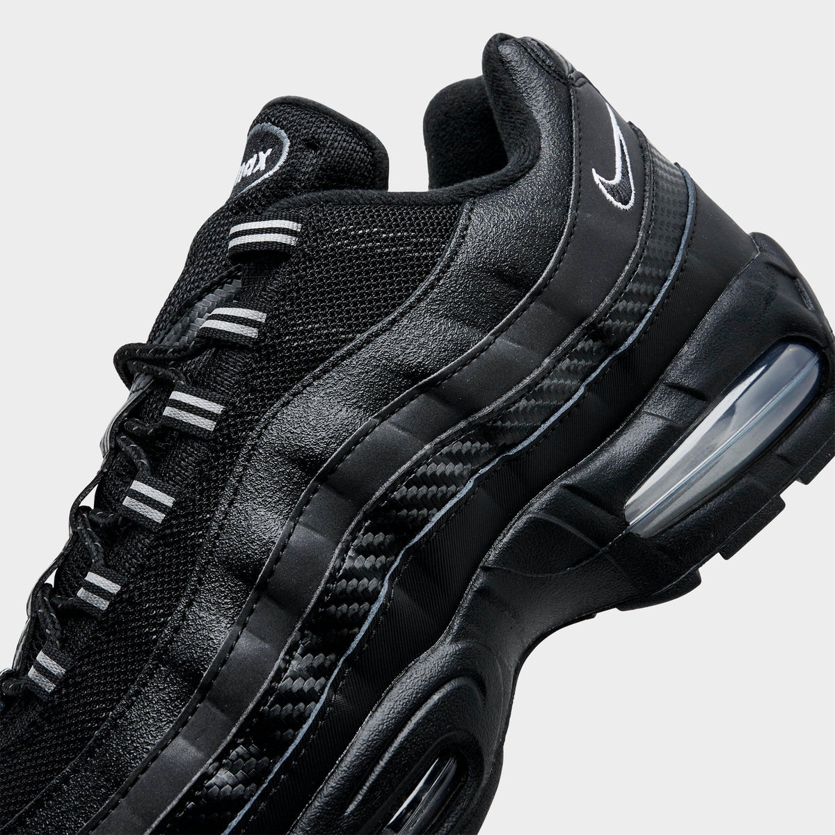 Men's Nike Air Max 95 Big Bubble Casual Shoes - Black/Metallic Silver/Cool Grey/White - view 3
