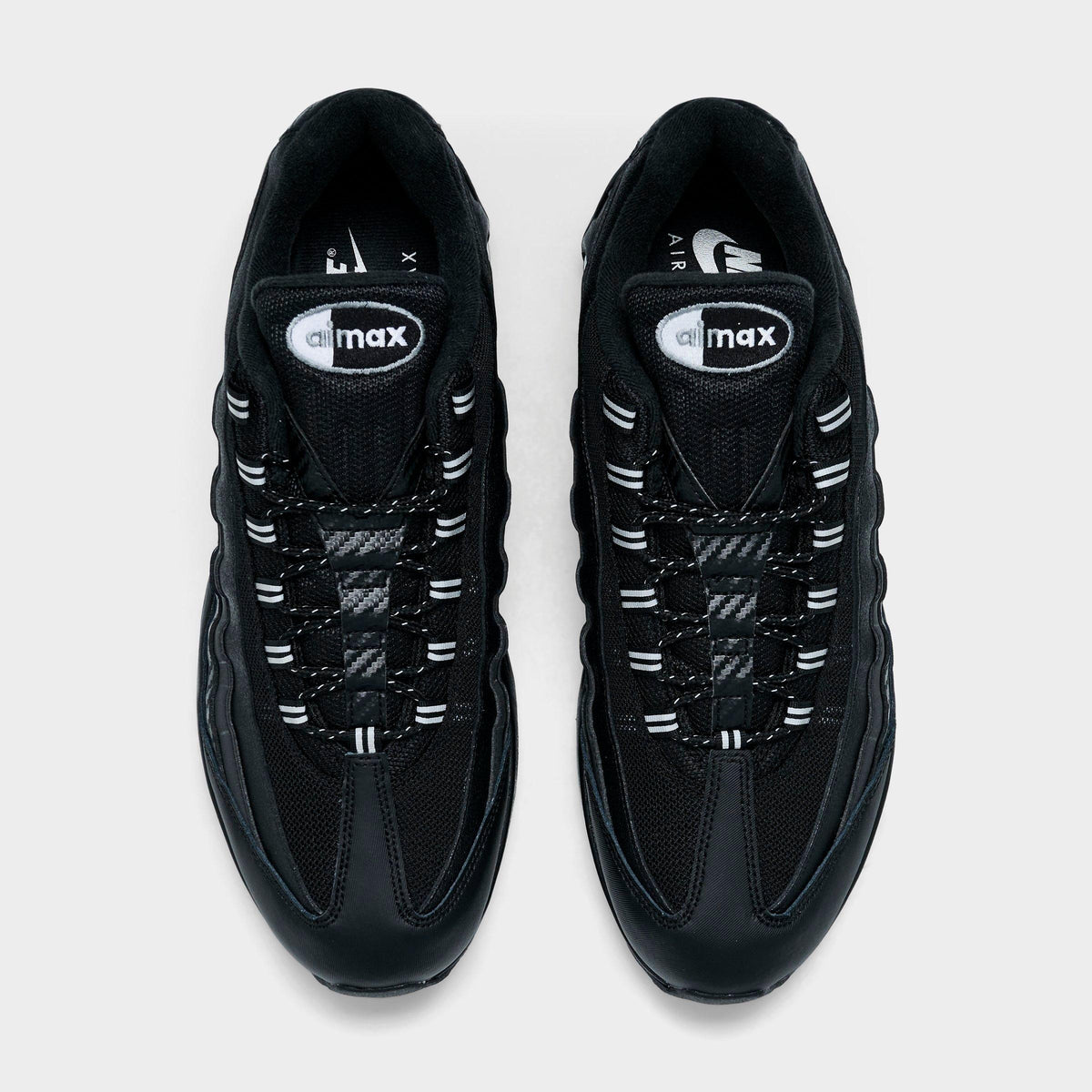 Men's Nike Air Max 95 Big Bubble Casual Shoes - Black/Metallic Silver/Cool Grey/White - view 5