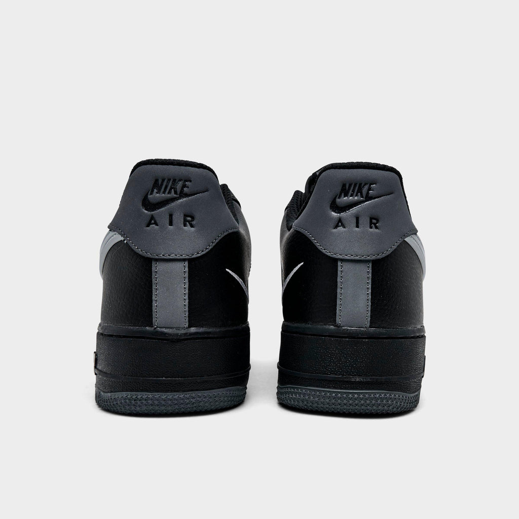 Men's Nike Air Force 1 '07 LV8 Casual Shoes - Black/Iron Grey/Light Smoke Grey - view 4