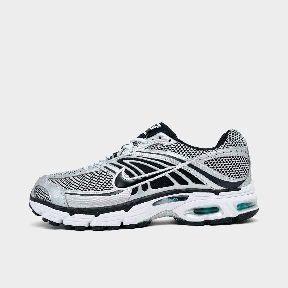 Men's Nike Air Max Moto 2K Casual Shoes - Off White/Metallic Silver/Hyper Turquoise/Black