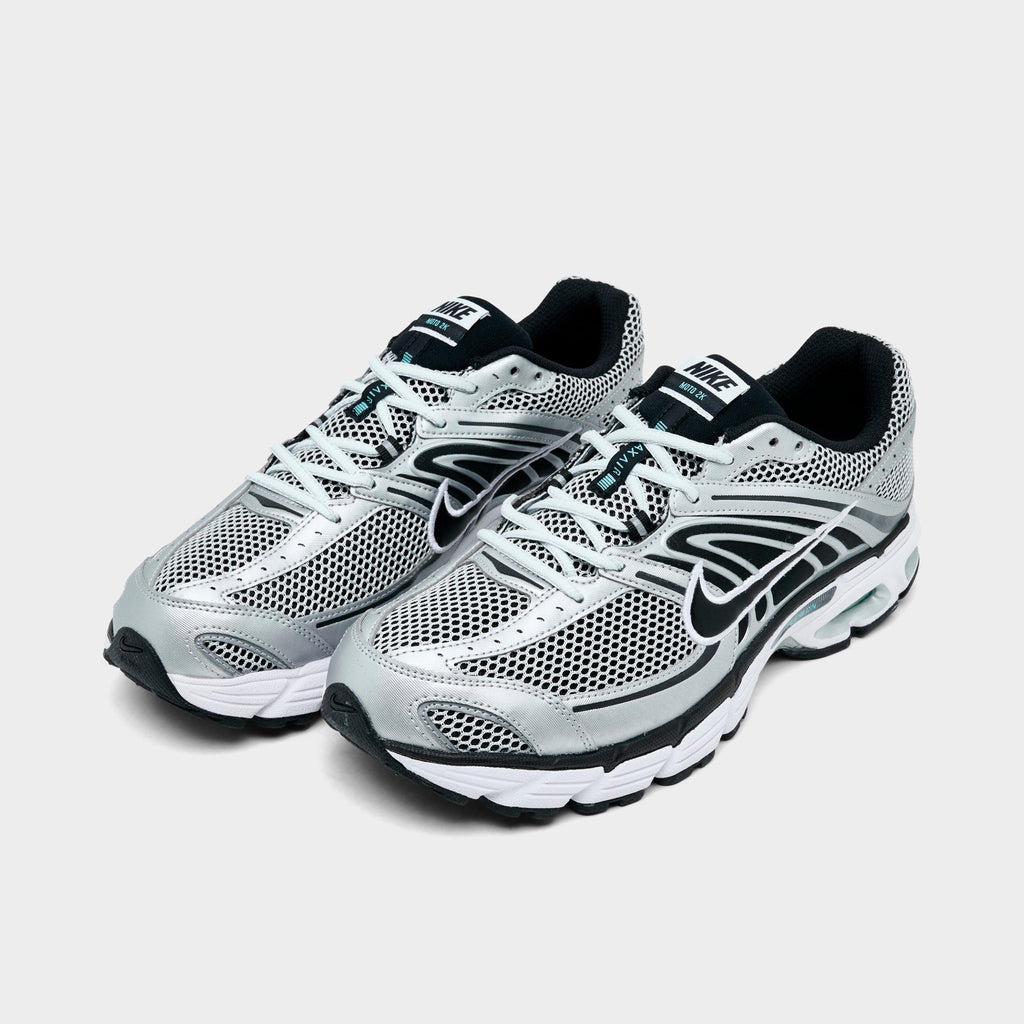 Men's Nike Air Max Moto 2K Casual Shoes - Off White/Metallic Silver/Hyper Turquoise/Black - view 2