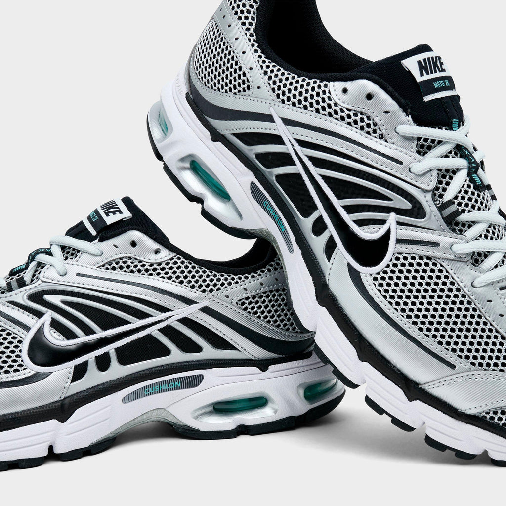 Men's Nike Air Max Moto 2K Casual Shoes - Off White/Metallic Silver/Hyper Turquoise/Black - view 3