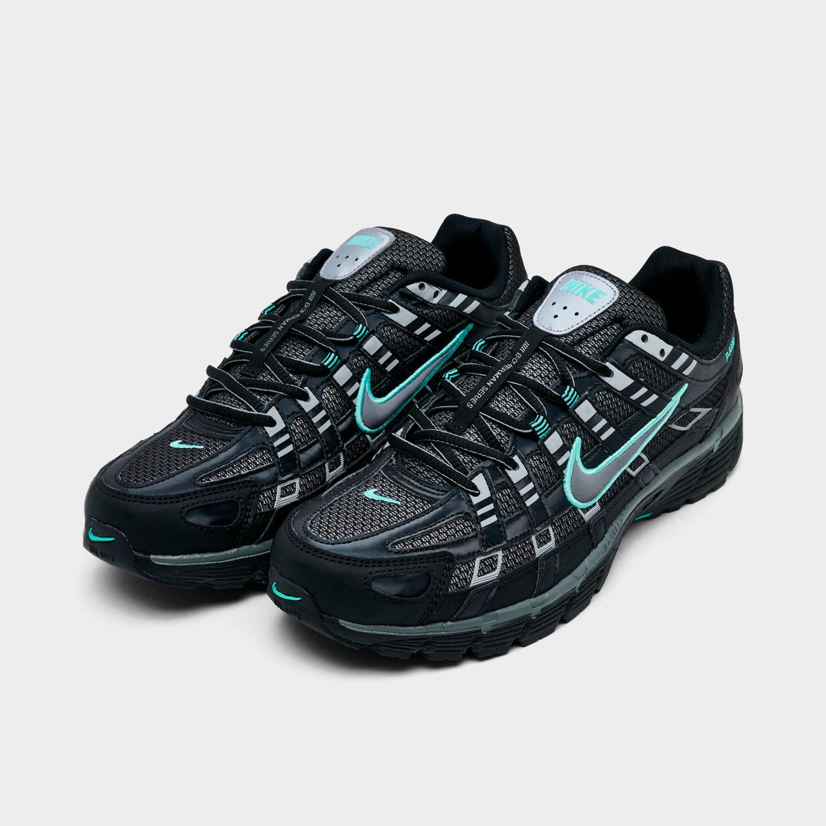 Men's Nike P-6000 Casual Shoes - Black/Hyper Turquoise/Cool Grey/Metallic Cool Grey - view 2